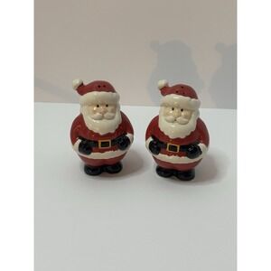 Ceramic Santa Salt and Pepper‎ Shaker Set- Christmas Decorations